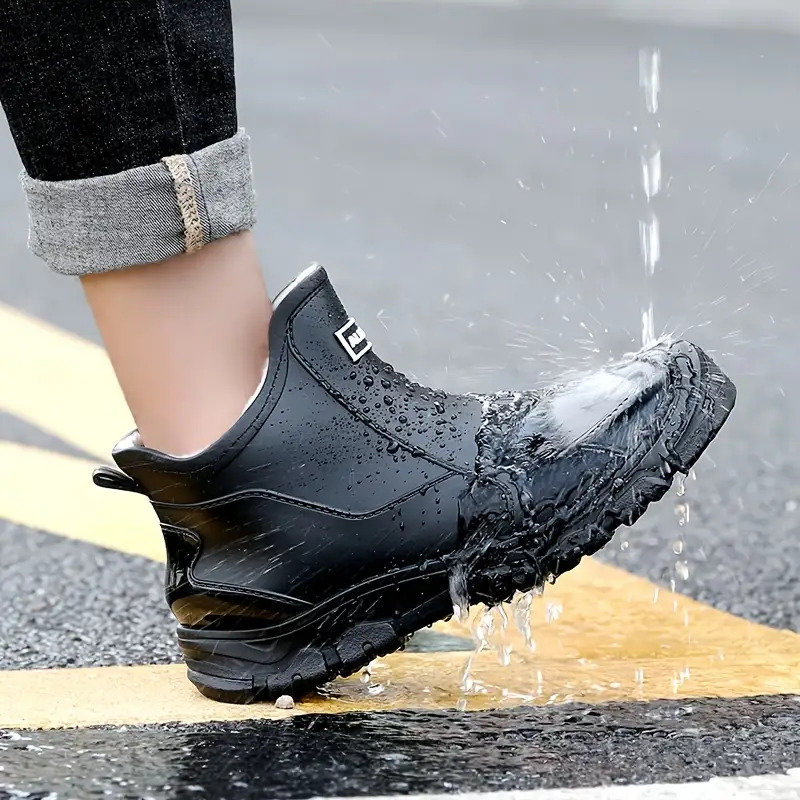 men s & women s heavy-duty high quality rubber boots - large eu 48/us 12 (xxl)   non-slip with cushioned sole. easy- /white tread for fishing. gardening. kitchen. outdoor - unisex rain boots Product details 2