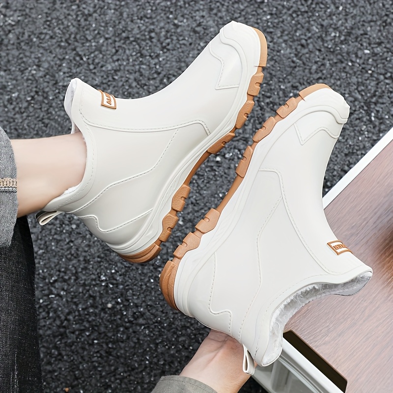 men s & women s heavy-duty high quality rubber boots - large eu 48/us 12 (xxl)   non-slip with cushioned sole. easy- /white tread for fishing. gardening. kitchen. outdoor - unisex rain boots Product details 4