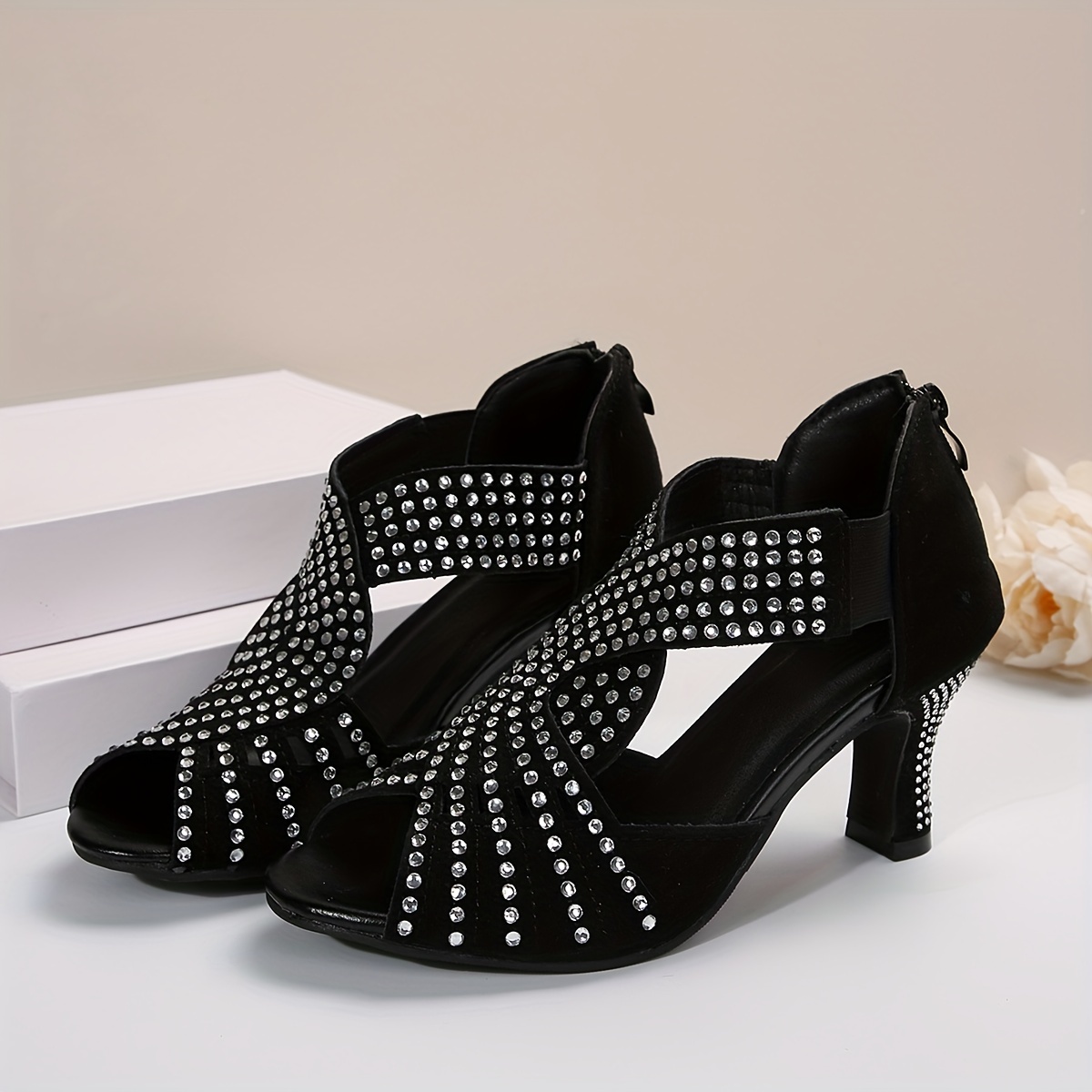 womens   fashion sandals casual open toe ankle strap with   detail   heel cone zipper closure tpr   made materials strappy sandals details 6
